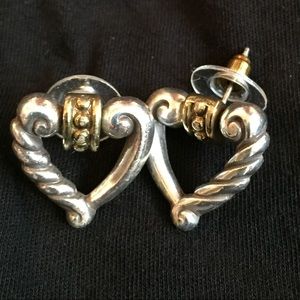 Brighton Collectibles Door knocker Heart Earrings